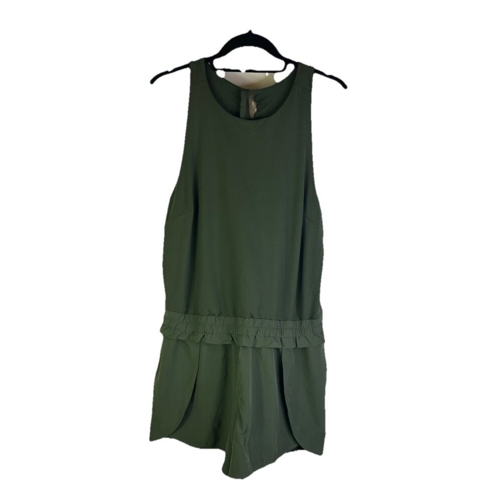 Calia Sleeveless Olive Green Romper